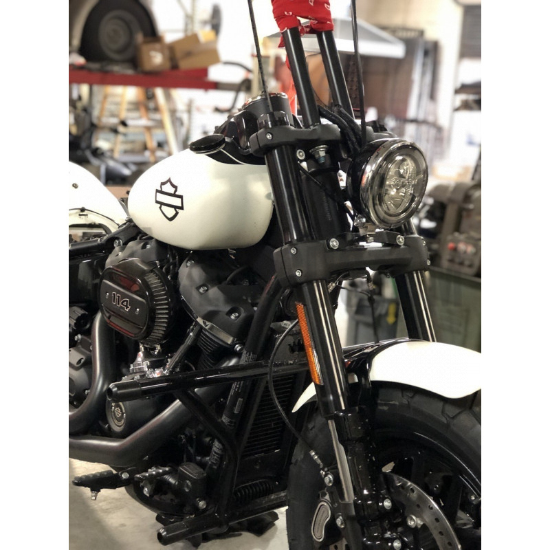 Support de conversion de phare pour Softail Fat Bob de 2018 à 2019