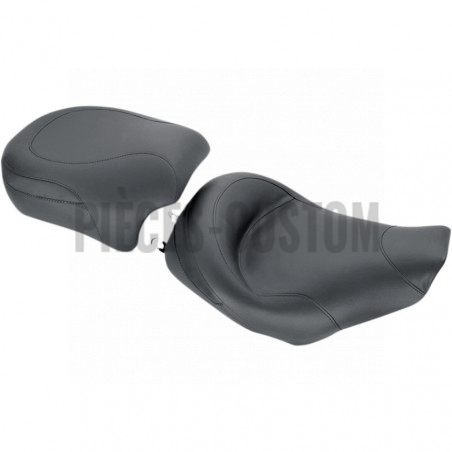 Selle passager large Mustang pour Touring FLHT FLTR FLHR FLHX de 2008 à 2019