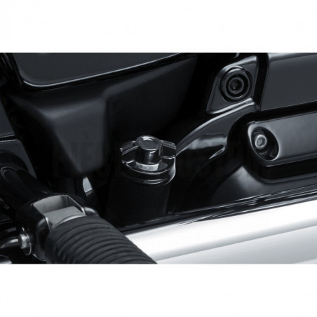 Bouchon de réservoir d'huile Precision Küryakyn Noir pour Softail de 2018 à 2019