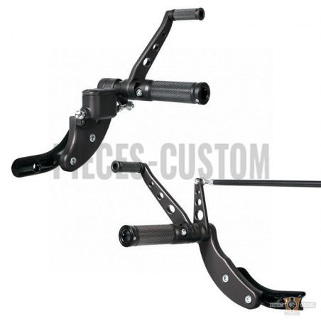 Commandes avancées Thunderbike reposes-pieds Satin pour Softail M8 de 2018 à 2019