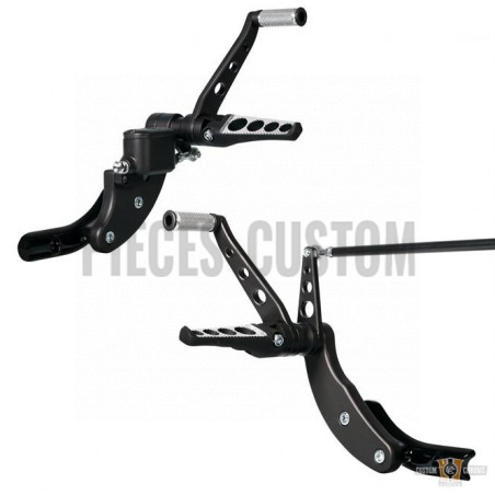 Commandes avancées Thunderbike reposes-pieds Drilled pour Softail M8 de 2018 à 2019