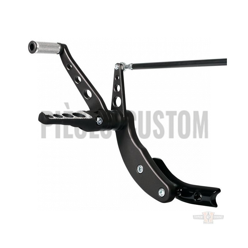 Commandes avancées Thunderbike reposes-pieds Drilled pour Softail M8 de 2018 à 2019