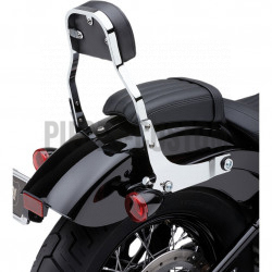 Sissy Bar détachable 11" chromé tube carré pour Softail FLHC FLHCS de 2018 à 2019