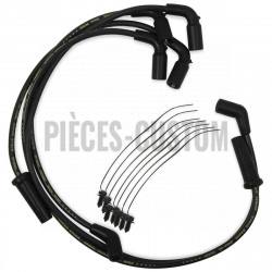 Câbles de bougie Accel 8mm noir pour Touring de 2017 à 2018 et Softail FLSB de 2019
