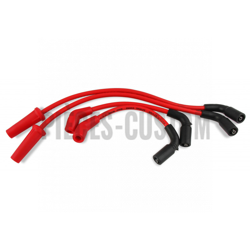 Câbles de bougie Accel 8mm rouge pour Softail M8 de 2018 à 2019