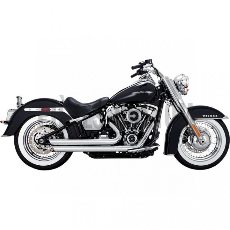 Echappement Vance & Hines Big shot Staggered Chrome pour Softail 2018 à 2019