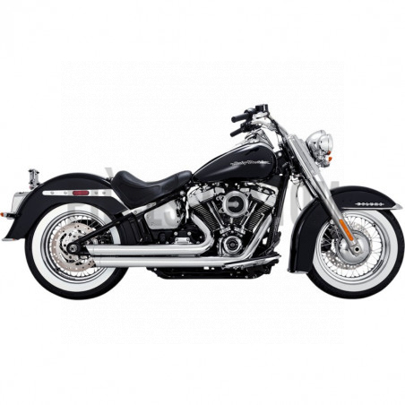 Echappement Vance & Hines Big shot Staggered Chrome pour Softail 2018 à 2019