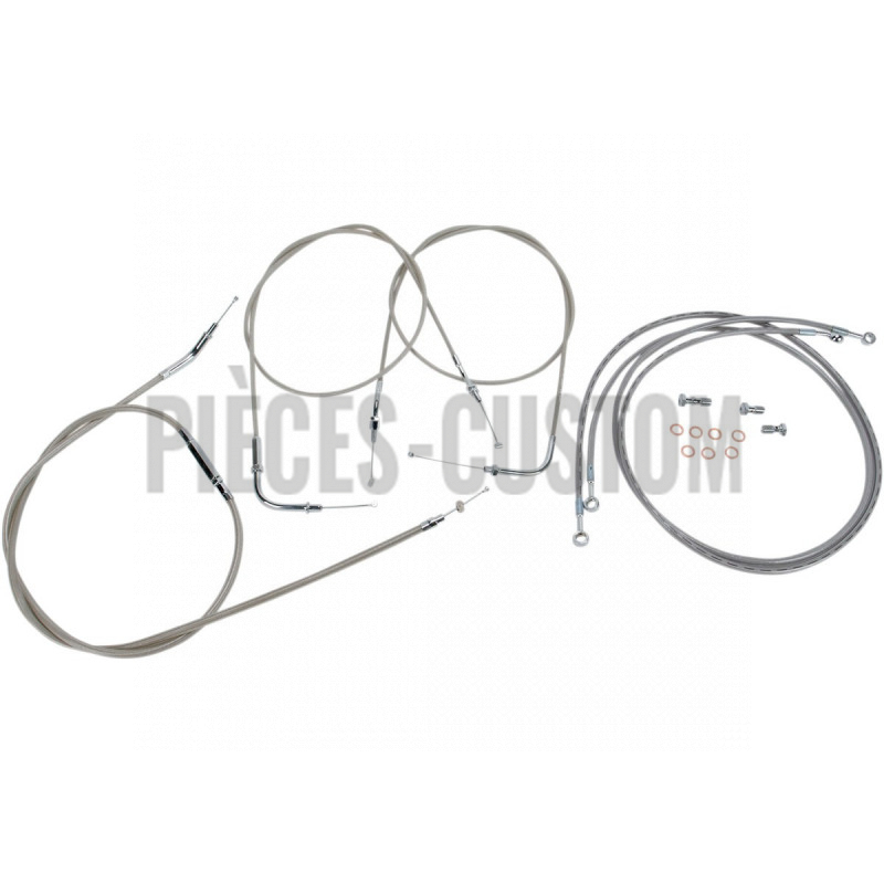 Kit Guidon Pré-câblé Chrome Pour Harley Ultra Classic 2017-2020 - 14" X 1,5"