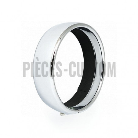 Cerclage de phare 5 3/4" Chrome pour Softail Dyna et Sportster de 1994 à 2019