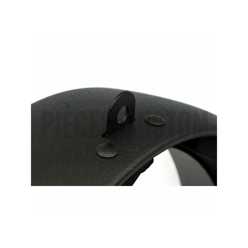 Cerclage de phare 5 3/4" Noir Wrinkle pour Softail Dyna et Sportster de 1993 à 2019