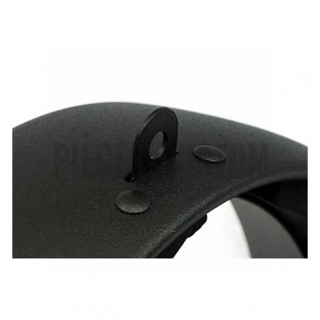 Cerclage de phare 5 3/4" Noir Wrinkle pour Softail Dyna et Sportster de 1993 à 2019