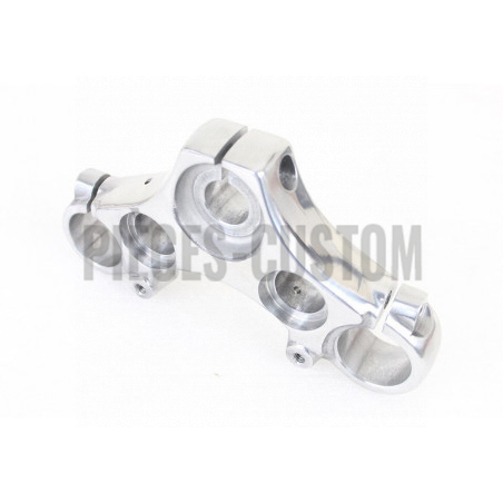 Té de Fourche Supérieur poli pour Sportster FXR et FXD de 1988 à 2005