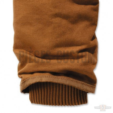Blouson Carhartt modèle Duck Active couleur marron
