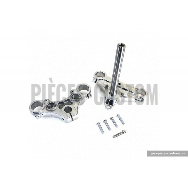 Té-de-Fourche-Poli-pour-Sportster-XL