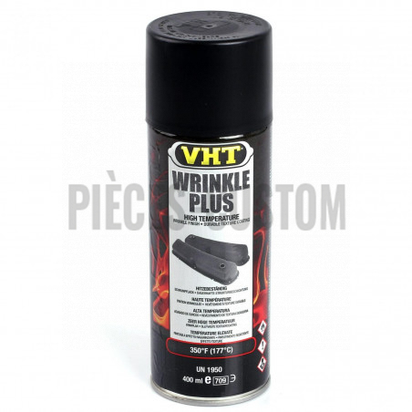 Bombe peinture moteur et carters noir wrinkle
