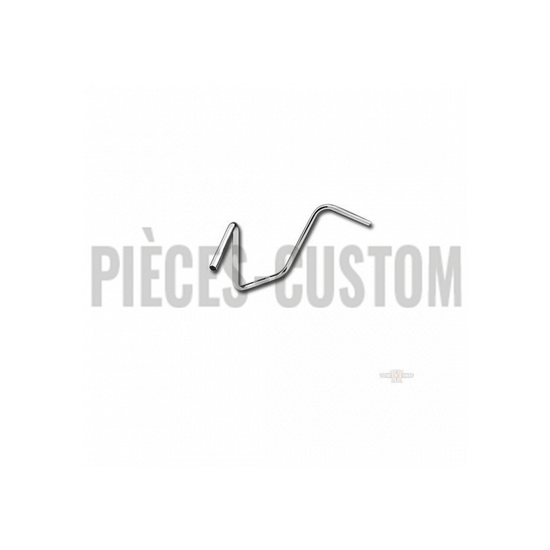 Guidon ape Hanger chromé 16" pour modèles de 1982 à 2019 avec empreintes
