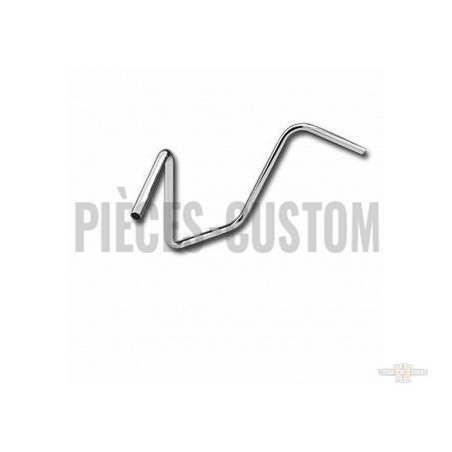 Guidon ape Hanger chromé 16" pour modèles de 1982 à 2019 avec empreintes
