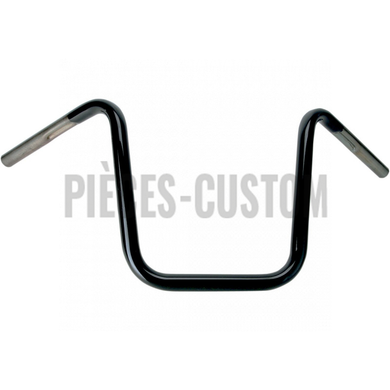 Guidon-1"-ape-hanger-hauteur-12"-noir