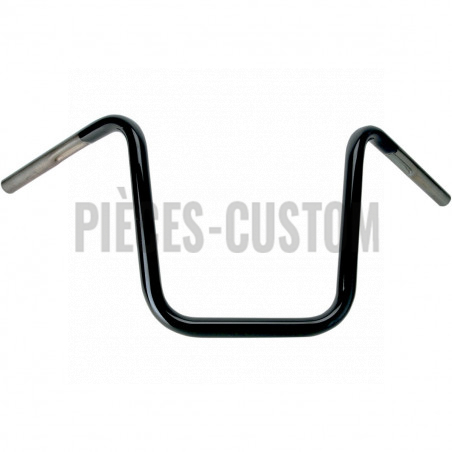 Guidon-1"-ape-hanger-hauteur-12"-noir