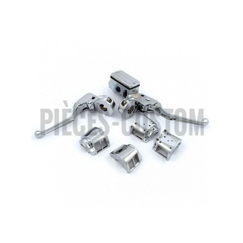 Kit maître cylindre 5/8 sans boutons Big Twin Sportster 1982 à 1995 simple disque