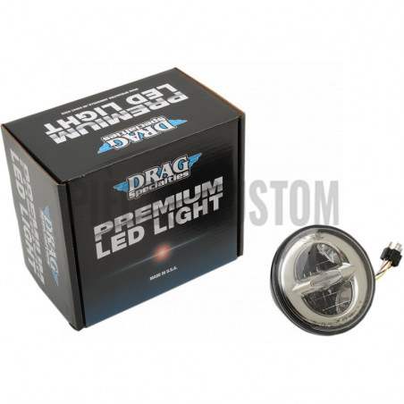 Optique de phare Led 5.75" chrome Homologué CE