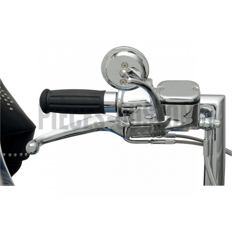 kit de commandes chromé avec maître cylindre 9/16" pour Softail et Dyna de 2011 à 2017
