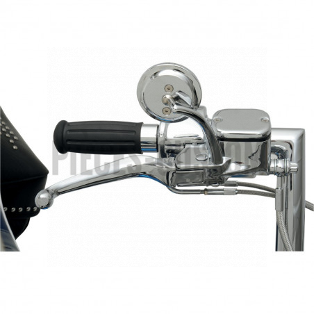 kit de commandes chromé avec maître cylindre 9/16" pour Softail et Dyna de 2011 à 2017
