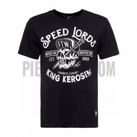T-shirt King Kerosin modèle Speed Lords couleur noir