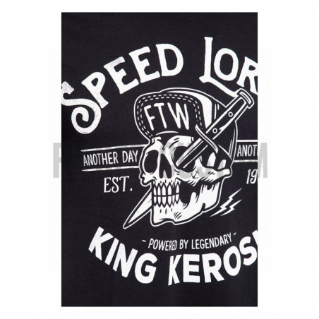 T-shirt King Kerosin modèle Speed Lords couleur noir