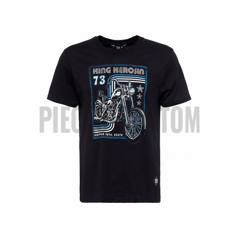 T-shirt King Kerosin modèle Chopper Until Death couleur Noir