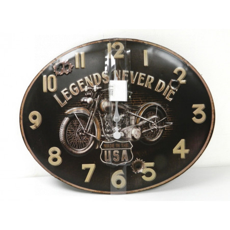 Plaque horloge décorative Legend never die