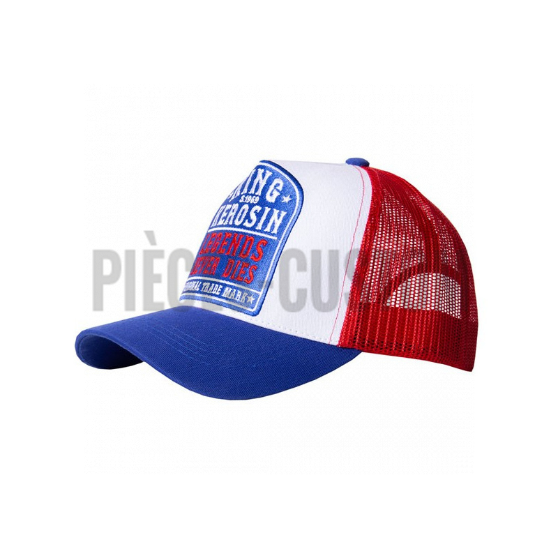 Casquette King Kerosin Legends bleu et rouge