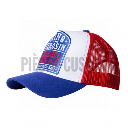 Casquette King Kerosin Legends bleu et rouge