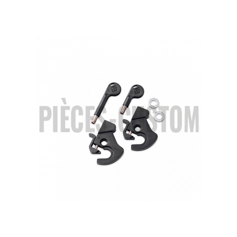 Paire de serrure anti-vol pour Sissy bar plaques porte-paquet et tour pak amovibles