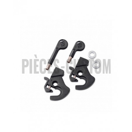 Paire de serrure anti-vol pour Sissy bar plaques porte-paquet et tour pak amovibles