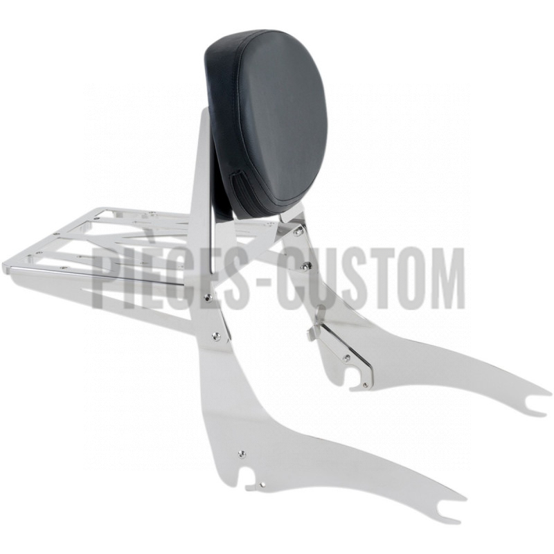 Sissy Bar amovible acier inox pour Kawasaki VN900 Classic et Custom de 2006 à 2016