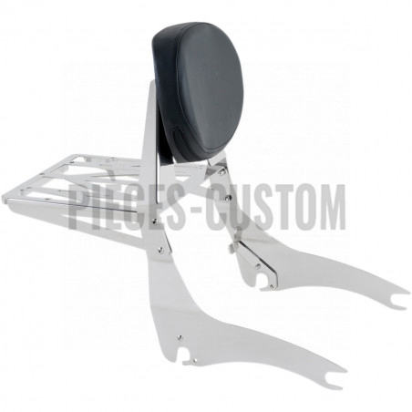 Sissy Bar amovible acier inox pour Kawasaki VN900 Classic et Custom de 2006 à 2016