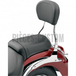 Sissy bar fixe tube rond chromé Hauteur 35.5cm pour Kawasaki VN900 Vulcan de 2006 à 2018