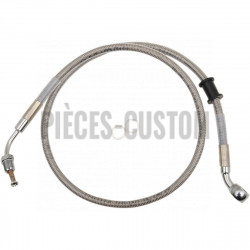 Durite de frein avant tressé inox +254mm pour XL883R de 2014 à 2015 avec ABS