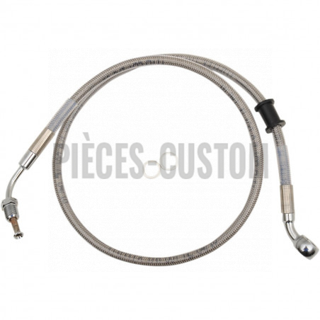 Durite de frein avant tressé inox +254mm pour XL883R de 2014 à 2015 avec ABS