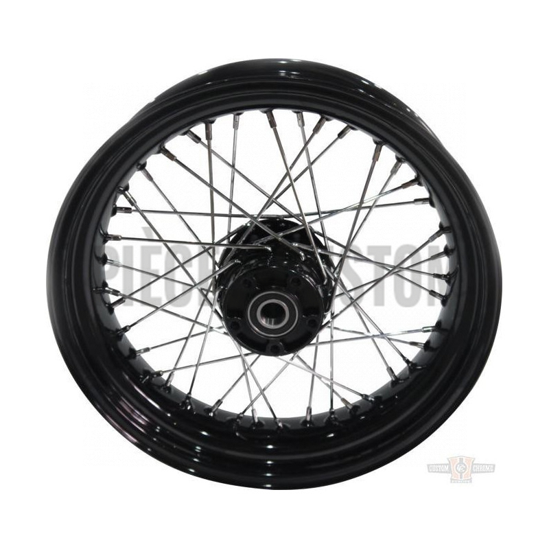 Roue avant 19" x 2.5" noire 40 rayons pour Sportster XL de 2006 à 2007