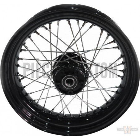 Roue avant 19" x 2.5" noire 40 rayons pour Sportster XL de 2006 à 2007