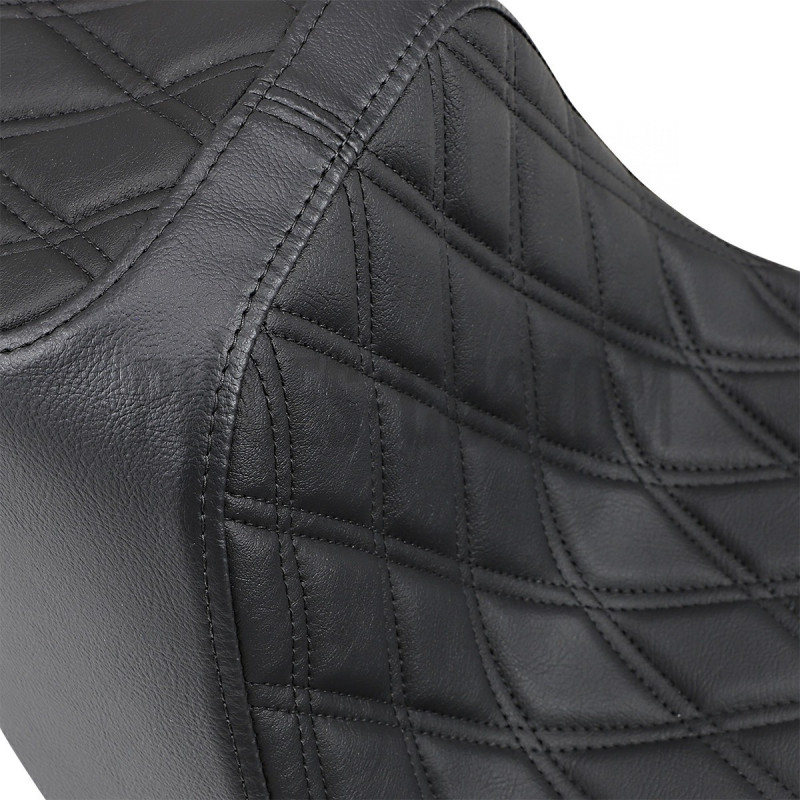Selle bi-place predator 3 Double diamond pour Softail breakout FXBR FXBRS de 2018 à 2020