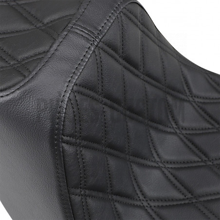 Selle bi-place predator 3 Double diamond pour Softail breakout FXBR FXBRS de 2018 à 2020