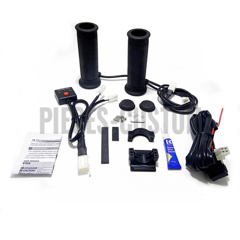 Poignées chauffantes Koso pour guidon 22mm avec poignées de 130mm