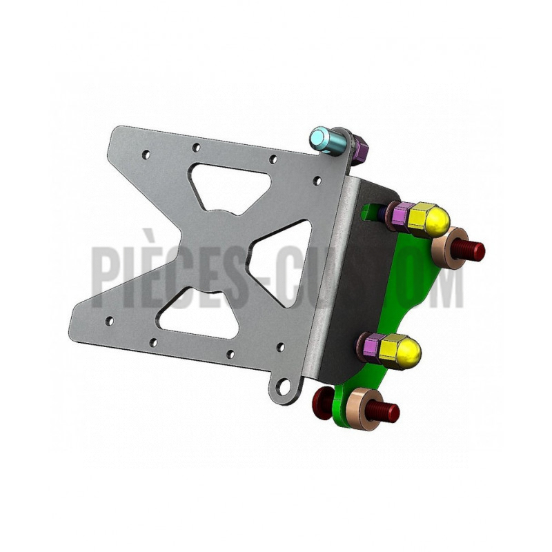 Support de plaque latéral avec éclairage pour Softail Fat Bob 114-107