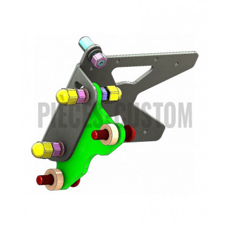 Support de plaque latéral avec éclairage pour Softail Fat Bob 114-107