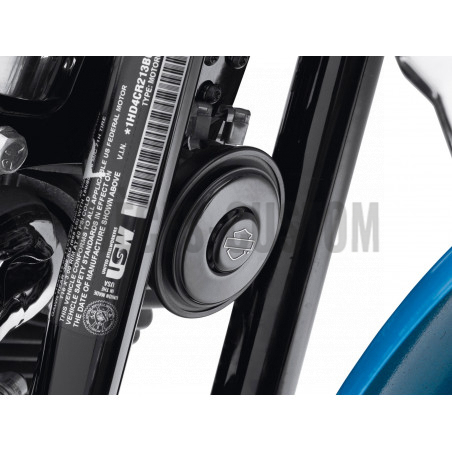 Kit klaxon puissant Harley Davidson noir brillant  pour Sportster de 1996 à 2020