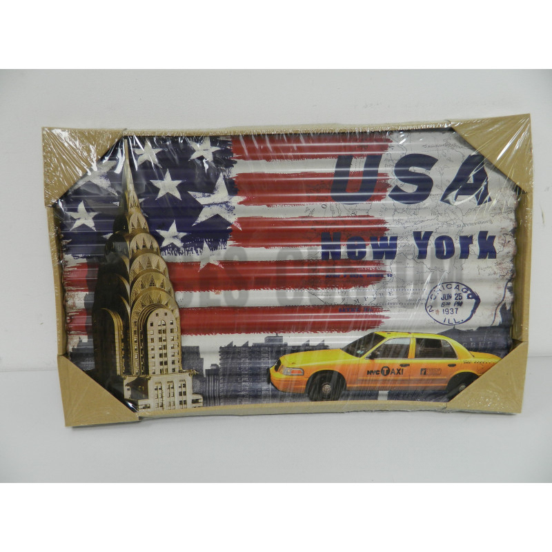 Plaque émaillée NY Taxi