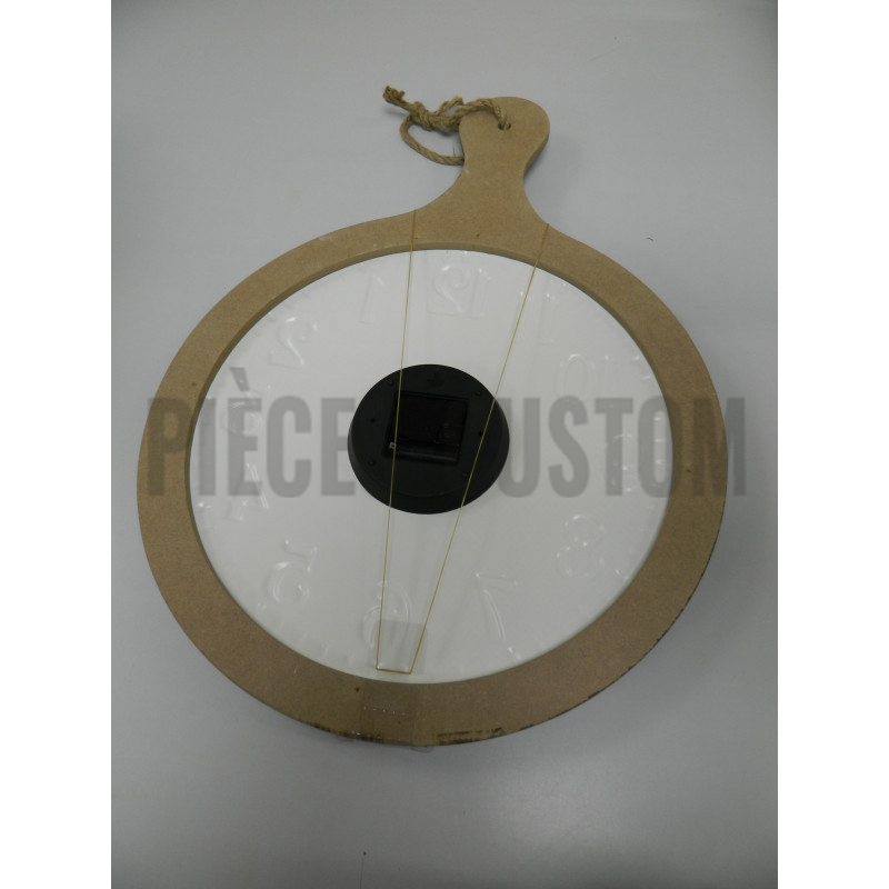 Horloge décorative Seligman en bois et métal